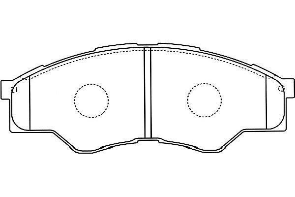 KAVO PARTS Комплект тормозных колодок, дисковый тормоз BP-9126